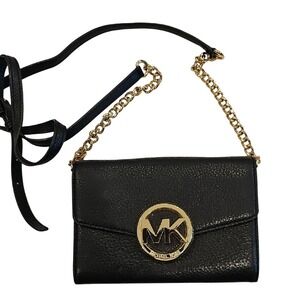 Michael Kors Black Small Leather Crossbody Like New